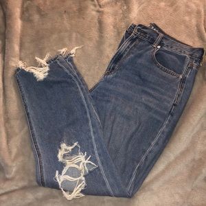 American Eagle Ripped Mom Jeans